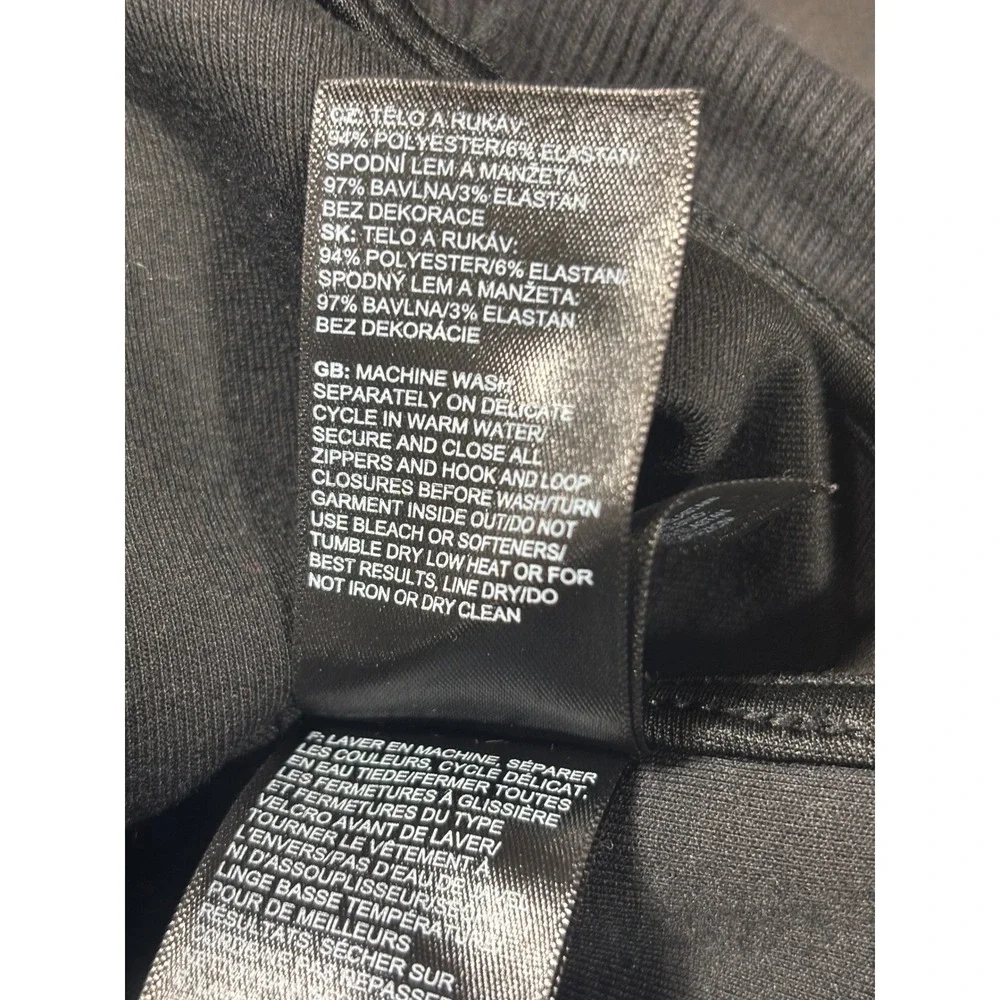The North‎ Face Mens Full Zip Jacket Fleece Lined Black XXL